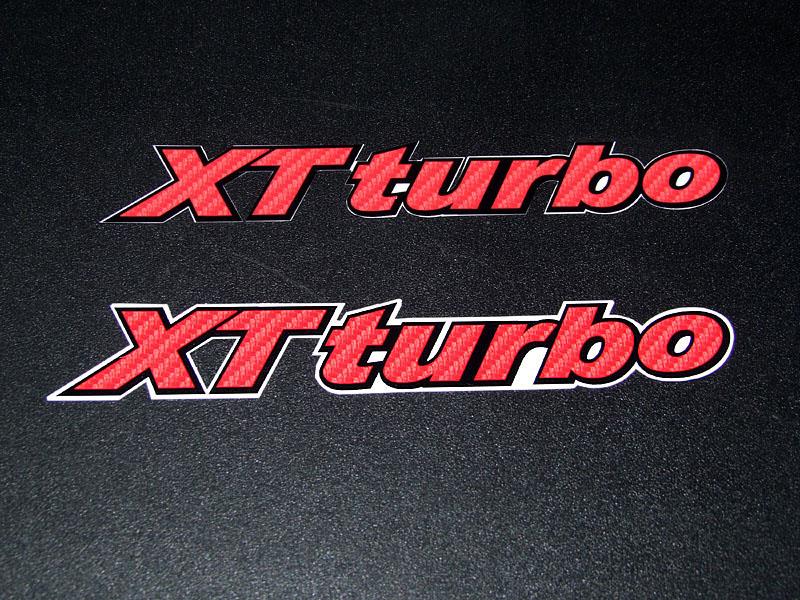 完成した「XTturboステッカー」