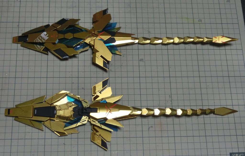 バンダイ 1 100 Mg フェネクス ナラティブ Ver 製作記 その3 Ita323iのブログ 日本を守ろう みんカラ