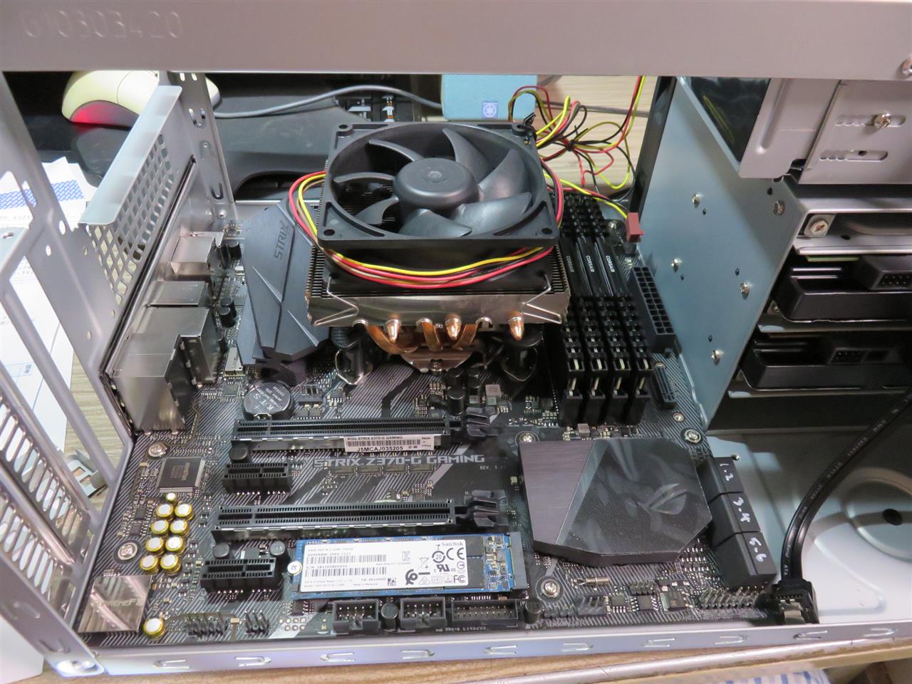 CPU、マザーボード、メモリー、グラボ、CPUクーラー 5点セット