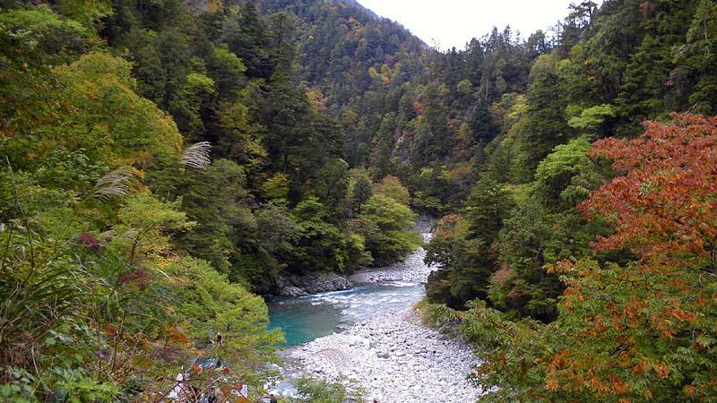 「奥鐘橋」から見た祖母谷川