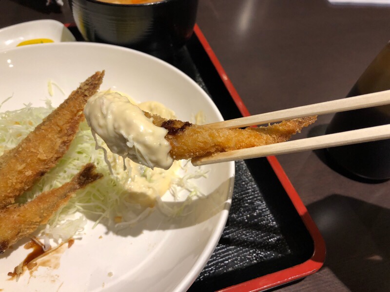 美味しいシシャモが食べたい(ししゃもフライ定食)｜影虎。の