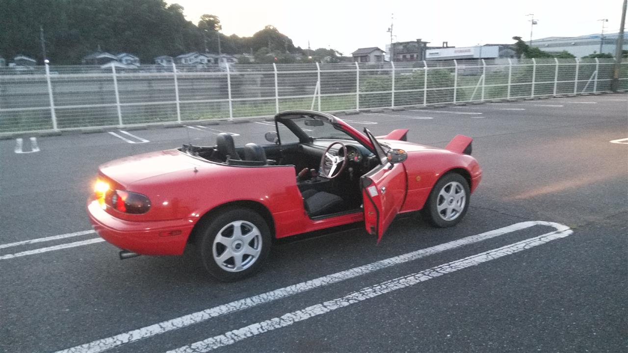 夏の オープンカーは夜の乗り物 イノウエ 赤naのオヤジ 3倍速 のブログ いまさらながらna6だがそれがいい みんカラ