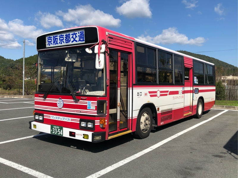 京阪バス 山科営業所 後面方向幕 バス