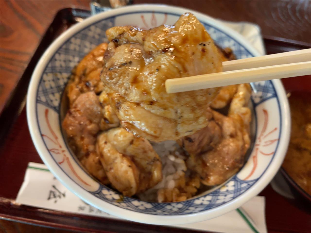 やきとり丼・とりかつ丼/新屋@長野県下高井郡