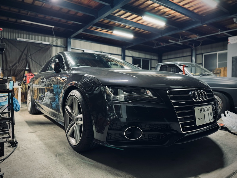 2012 アウディ A7 ワンオフトグロ管マフラー製作 その1｜リバー