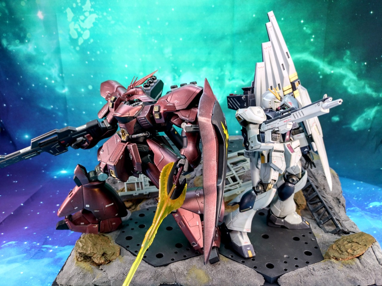 RGシャアザク システムベースジオラマ｜井野清志さんのガンプラ