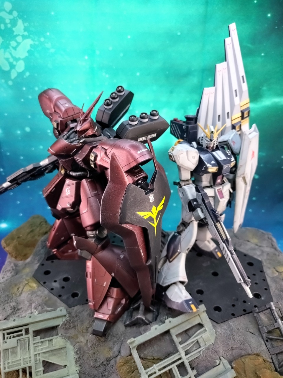 RGシャアザク システムベースジオラマ｜井野清志さんのガンプラ